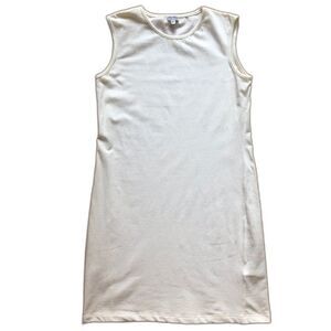 Girl's White Tank Dress Jersey Knit Simonetta Made in Italy Size 14 / 16